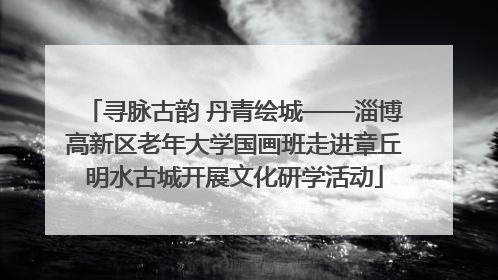寻脉古韵 丹青绘城——淄博高新区老年大学国画班走进章丘明水古城开展文化研学活动