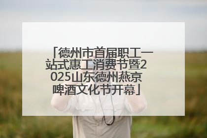 德州市首届职工一站式惠工消费节暨2025山东德州燕京啤酒文化节开幕