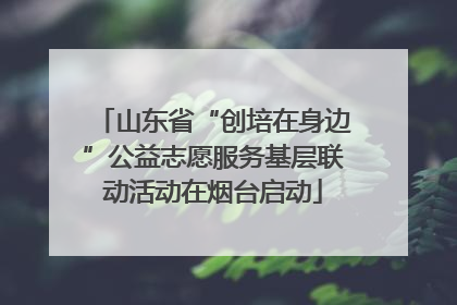 山东省“创培在身边”公益志愿服务基层联动活动在烟台启动