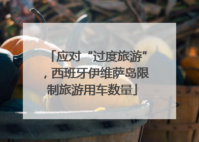 应对“过度旅游”，西班牙伊维萨岛限制旅游用车数量