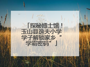 探秘博士馆！玉山县逸夫小学学子解锁家乡“学霸密码”