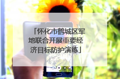 怀化市鹤城区军地联合开展重要经济目标防护演练