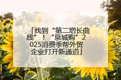 找到“第二增长曲线”！“泉城购”2025消费季帮外贸企业打开新通道