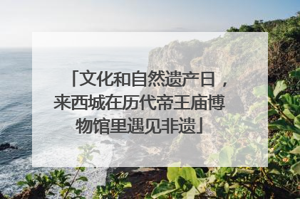 文化和自然遗产日，来西城在历代帝王庙博物馆里遇见非遗