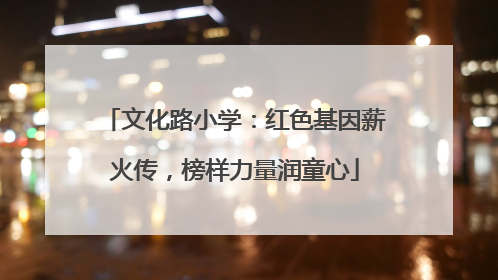 文化路小学：红色基因薪火传，榜样力量润童心