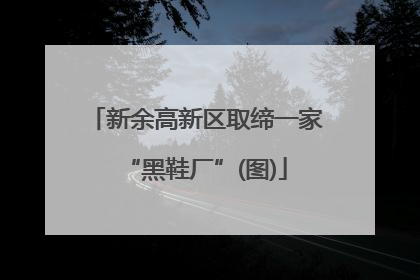 新余高新区取缔一家“黑鞋厂”(图)