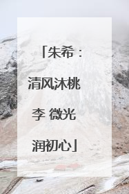 朱希：清风沐桃李 微光润初心