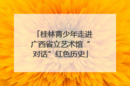 桂林青少年走进广西省立艺术馆“对话”红色历史