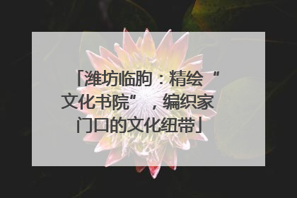 潍坊临朐：精绘“文化书院”，编织家门口的文化纽带