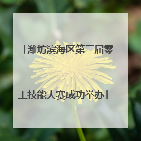 潍坊滨海区第三届零工技能大赛成功举办