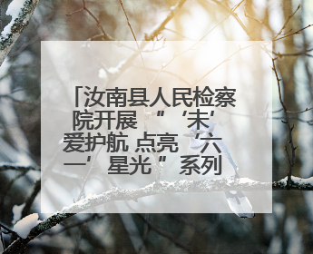 汝南县人民检察院开展 “‘未’爱护航 点亮‘六一’星光 ”系列普法活动