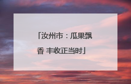 汝州市：瓜果飘香 丰收正当时