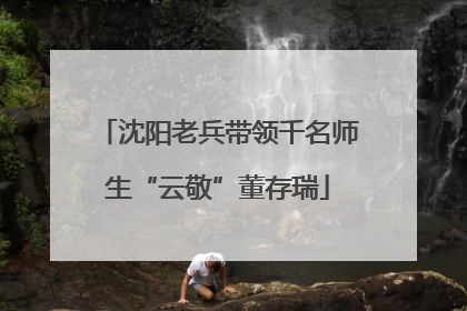 沈阳老兵带领千名师生“云敬”董存瑞