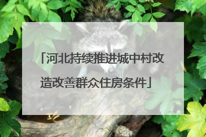 河北持续推进城中村改造改善群众住房条件