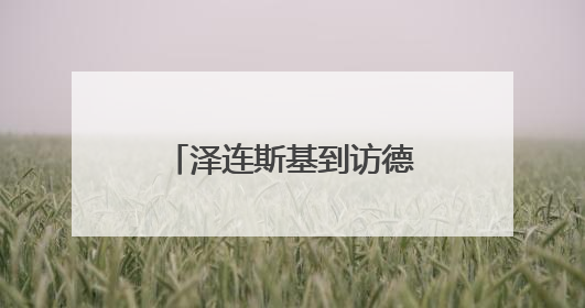 泽连斯基到访德国要来了什么