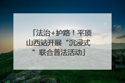 法治+护路！平顶山西站开展“沉浸式”联合普法活动