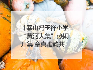 泰山冯玉祥小学“黄河大集”热闹开集 童真雅韵共谱文化华章