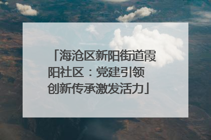 海沧区新阳街道霞阳社区：党建引领 创新传承激发活力