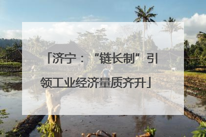 济宁：“链长制”引领工业经济量质齐升