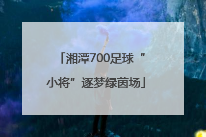 湘潭700足球“小将”逐梦绿茵场