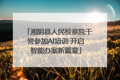湘阴县人民检察院干警参加AI培训 开启智能办案新篇章