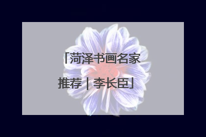 菏泽书画名家推荐｜李长臣