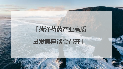 菏泽芍药产业高质量发展座谈会召开