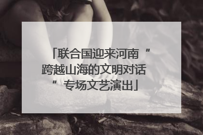 联合国迎来河南“跨越山海的文明对话”专场文艺演出