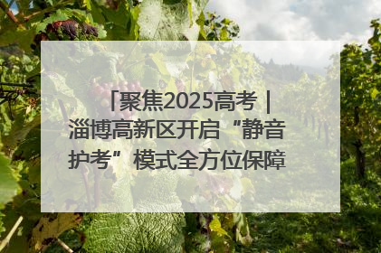 聚焦2025高考｜淄博高新区开启“静音护考”模式全方位保障高考环境整洁