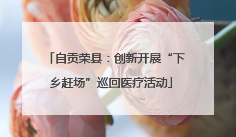 自贡荣县：创新开展“下乡赶场”巡回医疗活动