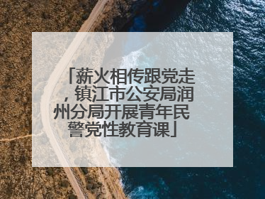 薪火相传跟党走，镇江市公安局润州分局开展青年民警党性教育课