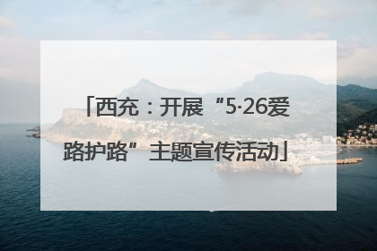 西充：开展“5·26爱路护路”主题宣传活动