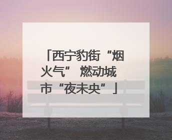 西宁豹街“烟火气” 燃动城市“夜未央”