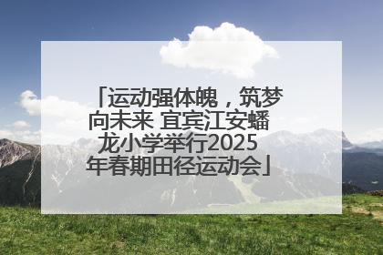 运动强体魄，筑梦向未来 宜宾江安蟠龙小学举行2025年春期田径运动会