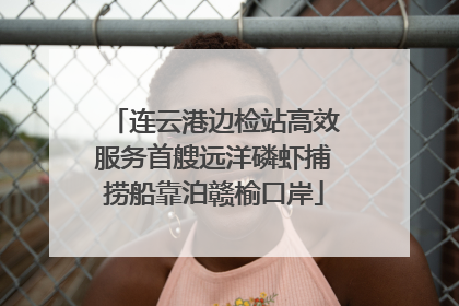 连云港边检站高效服务首艘远洋磷虾捕捞船靠泊赣榆口岸