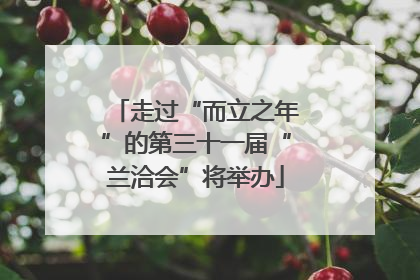 走过“而立之年”的第三十一届“兰洽会”将举办