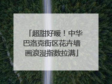 超甜好暖！中华巴洛克街区花卉墙画浪漫指数拉满