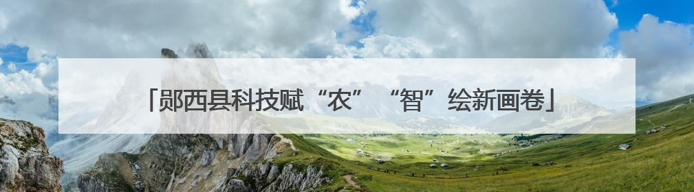 郧西县科技赋“农”“智”绘新画卷