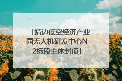 靖边低空经济产业园无人机研发中心N2标段主体封顶