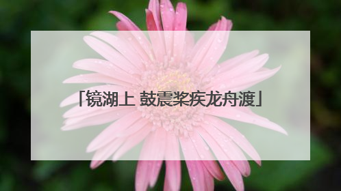 镜湖上 鼓震桨疾龙舟渡