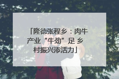 隆德张程乡：肉牛产业“牛劲”足 乡村振兴添活力