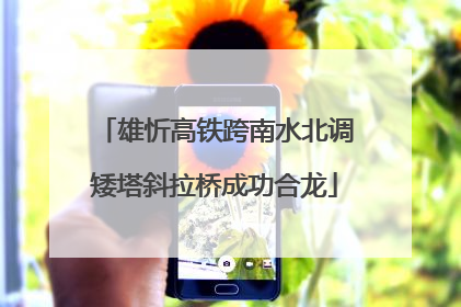雄忻高铁跨南水北调矮塔斜拉桥成功合龙