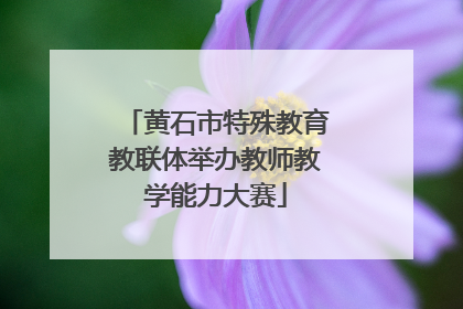 黄石市特殊教育教联体举办教师教学能力大赛
