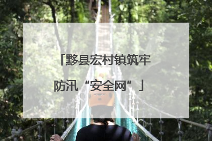 黟县宏村镇筑牢防汛“安全网”