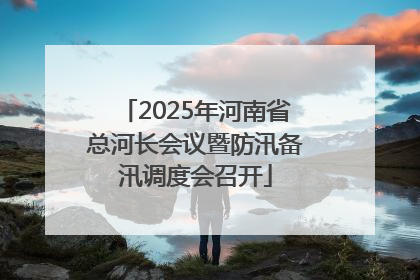 2025年河南省总河长会议暨防汛备汛调度会召开