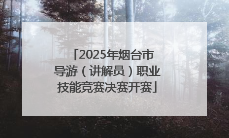 2025年烟台市导游（讲解员）职业技能竞赛决赛开赛