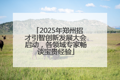 2025年郑州招才引智创新发展大会启动，各领域专家畅谈宝贵经验